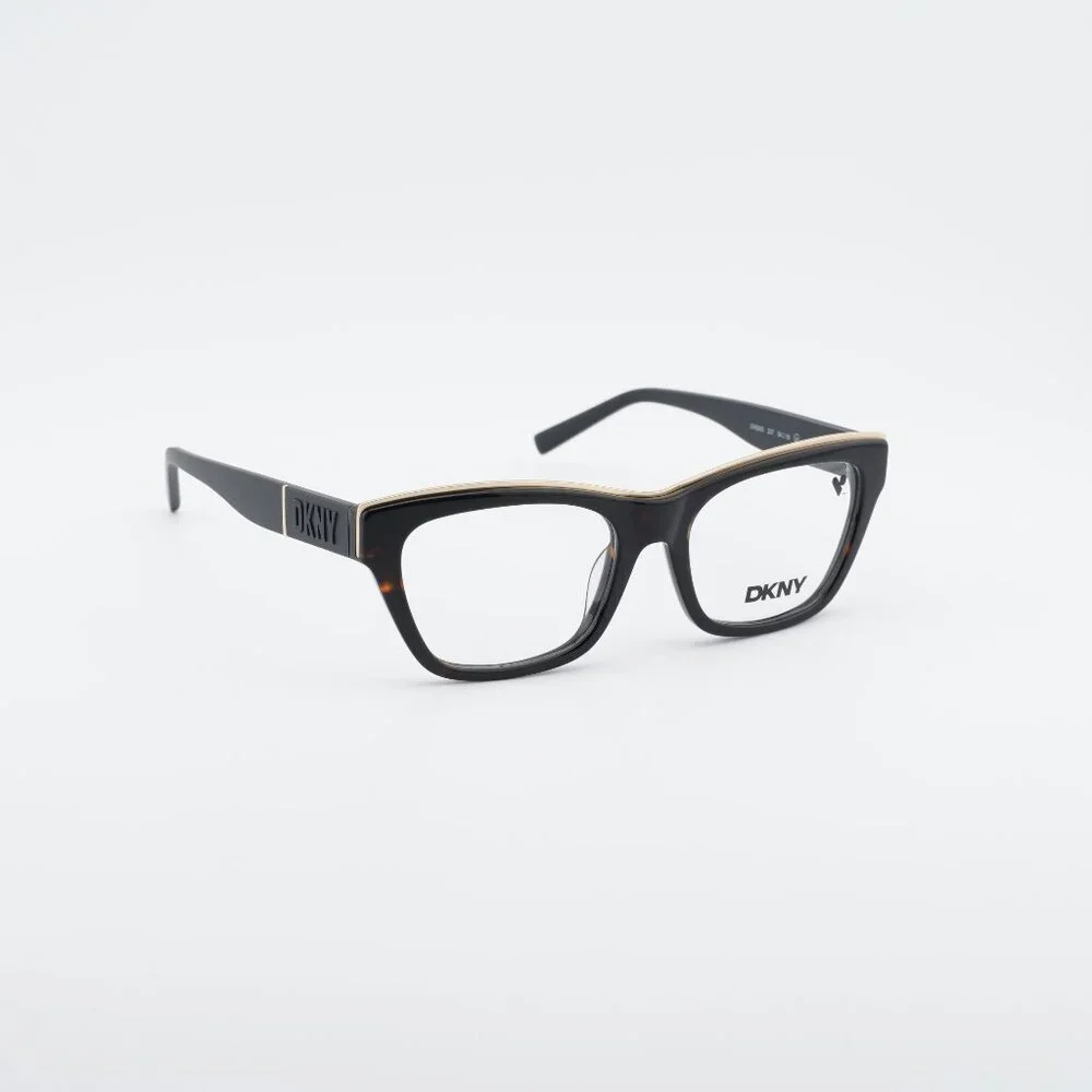 DKNY DK5063 237 Eyeglasses - Havana/Black 54mm Square Frame